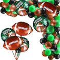 thumbnail image 1 of QYCX 99 Pcs Rugby Balloon Garland Rugby Party Decorations Black Green Brown Balloon Garland Football Balloon Black Green Brown Balloons for Sports Touchdown Football Rugby Birthday Decorations, 1 of 5