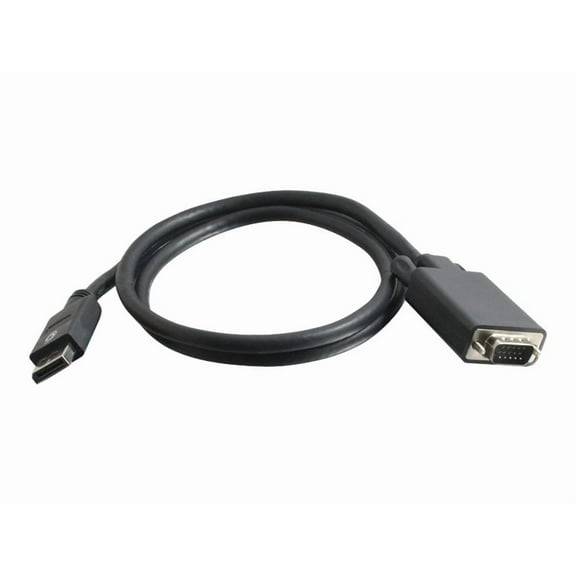 C2G DisplayPort 1.1 Male to VGA Male Cable - Video cable - DisplayPort (M) to HD-15 (VGA) (M) - 10 ft - black