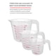 thumbnail image 4 of Wosthever Taza de medición de plástico de PVC, tazas transparentes portátiles reutilizables con mango de mano, herramienta de laboratorio de Herramientas y accesorios para hornear 250ML, 4 of 6