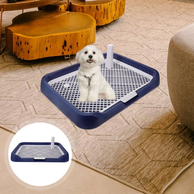 OUNONA Indoor Dog Potty Tray Slide Dog Holder For Puppies Easy To Clean With Capacity For And Convenience
