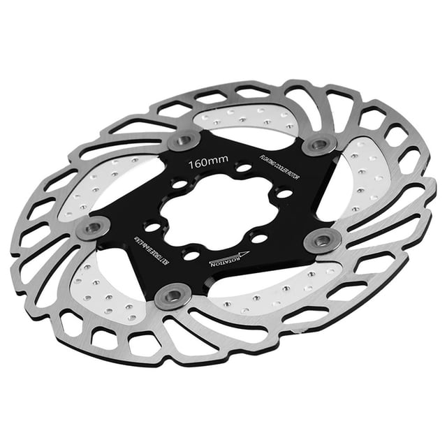 Eastbuy Rotor de Freno de Disco - Bicicleta de Acero Inoxidable Bicicleta Freno de Disco Refrigeración Rotor Flotante(160mm)