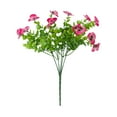 thumbnail image 2 of 1Pcs Pink Realistic Artificial Pansy Bouquet - 12.6in Fake Flowers Bouquet, Artificial Flowers Indoor, Home Vase Decor & Garden Fence Decoration Prop, 2 of 5