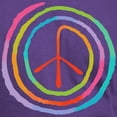 thumbnail image 3 of CafePress - Neon Spiral Peace Sign II Dark T Shirt - Men's Classic Graphic Cotton T-Shirt, 3 of 4