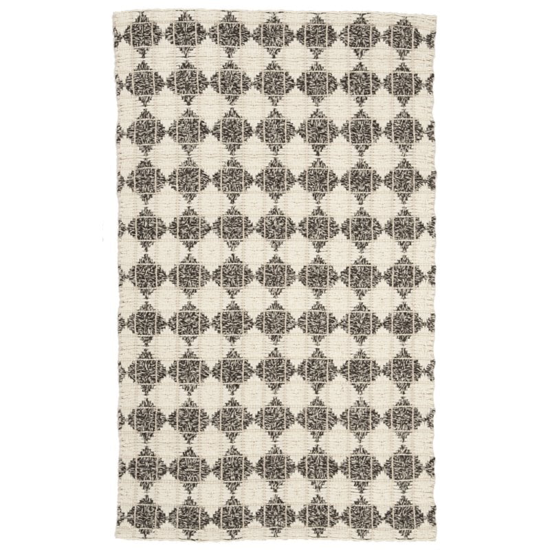 SAFAVIEH Natura Quincy Braided Geometric Area Rug, Black/Ivory, 3' x 5