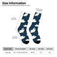 thumbnail image 2 of Vsdgher White Swam Crew Socks for Men & Women, Breathable Casual Athletic Ankle Socks, 2 of 6