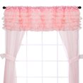 thumbnail image 1 of Baby Doll Bedding Layered Window Valance, Pink, 1 of 6