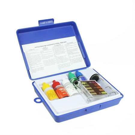 5-Piece Swimming Pool Test Kit with Tester Block and