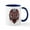 White/Navy Inside, variant on CafePress - Wolf Tattoo Style Haida Art Mugs - 11 oz Ceramic Mug - Novelty Coffee Tea Cup