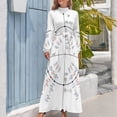 thumbnail image 4 of Vestido largo Unit Circle tendencia en ropa de mujer 2024 Vestido largo de verano para mujer, 4 of 5