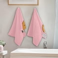 thumbnail image 3 of Coolnut Cute Welsh Corgi Dog Bath Hand Towels 2 PCS, 28.3"x 14.4" Ultra Soft and Highly Absorbent for Valentines Day Decorative Fingertip Face Towel for Home, Bathroom, Kitchen, 3 of 4