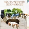 thumbnail image 3 of OULIGET Mini figuras de gatos, 5 piezas, decoración de resina para jardín, 3 of 7