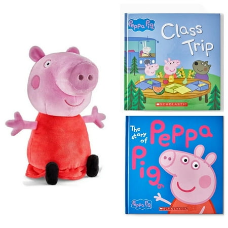 Peppa Pig Plush 12” Soft Doll Class Trip & Story Of Peppa Book Set 3pc Kohl’s New