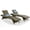 Nature, variant on EDYO Living 2-Piece Outdoor Chaise Lounge Set - Brown PE Wicker and Weatherproof