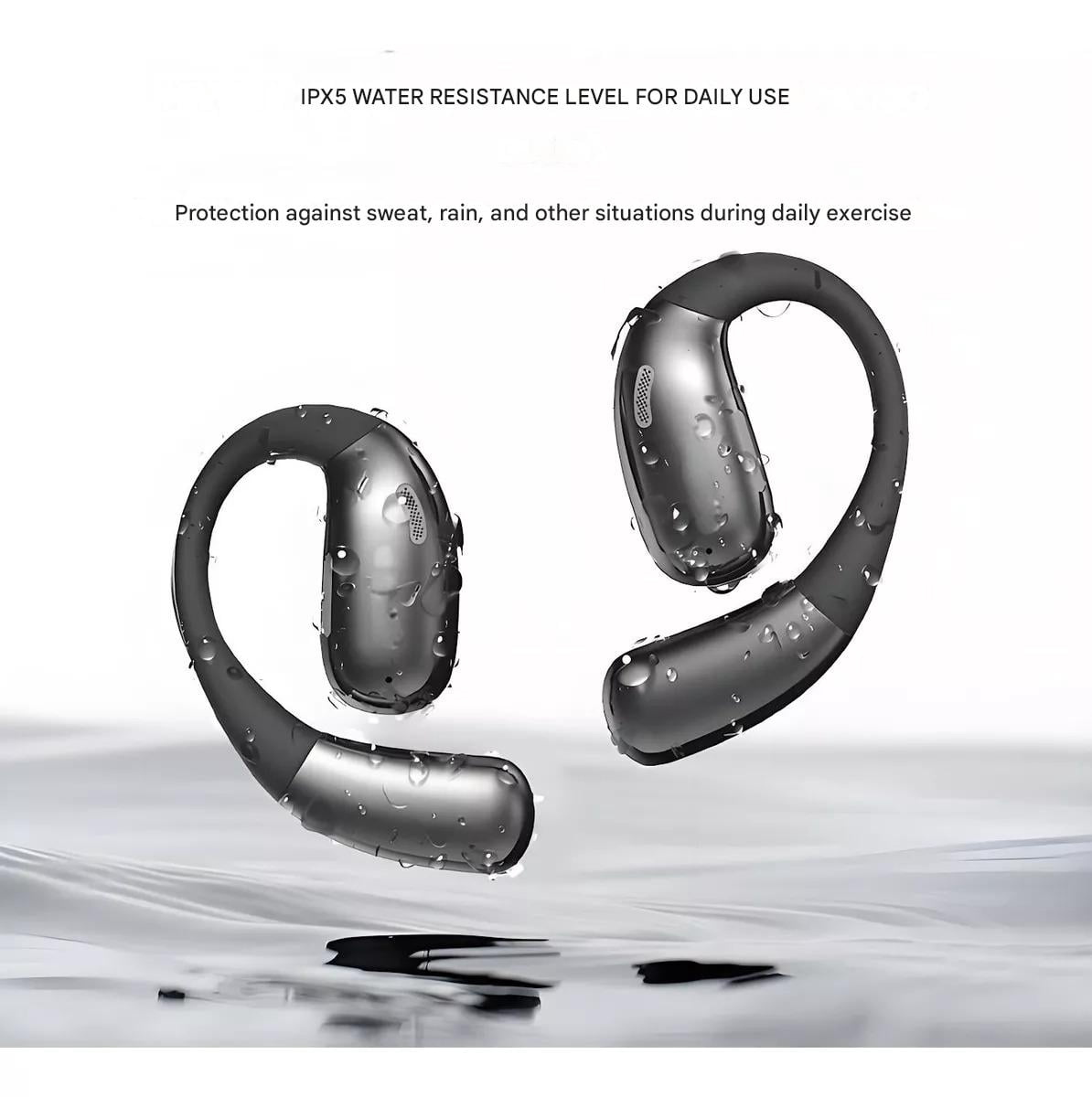 Wireless Freedom & Open-Ear Comfort: Sports-Ready Bluetooth Earbuds with Secure Fit – Compact, Sweatproof Design & Long-Lasting Battery for Active Lifestyles