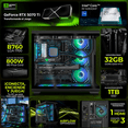 thumbnail image 3 of PC Gamer DXT GAMING NVIDIA GeForce RTX 5070 Ti Intel Core i9 14900KF 32GB DDR5 SSD 1TB Sistema Liquido WIFI Black para gaming competitivo y streaming, 3 of 6