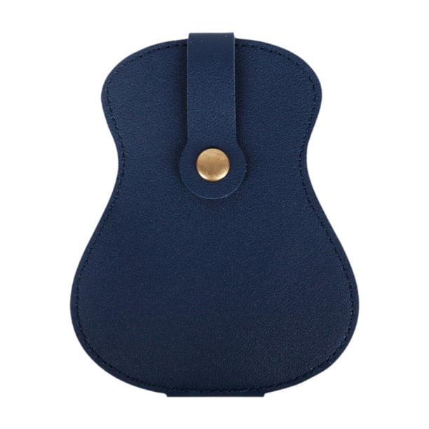 Bolsa para guardar púas de guitarra, funda para púas de guitarra, estuche para púas de guitarra para niños y amigos. Azul