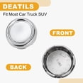 thumbnail image 5 of Unique Bargains 1 Pcs 79mm 3.11" OD Universal Car Wheel Hub Center Caps Durable Plastic Chrome Silver Tone, 5 of 6