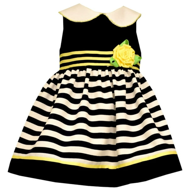 Bonnie Jean Bonnie Jean Baby Girls Navy Yellow Easter Dress 6 9 Months Walmart Com Walmart Com