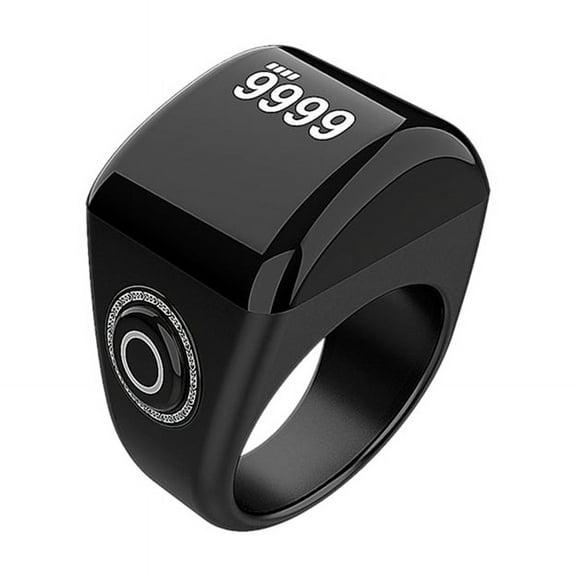 Prayer Counter Clear Display Smart Finger Counter Reminder Ringtone Electronic Counter 20mm