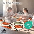 thumbnail image 4 of ODIKA 8'x10' Machine Washable Non-Slip Area Rug, Bountiful Harvest Botanical Countryside Decorative High Traffic Rug with Pad, Orange, 602046, 4 of 8