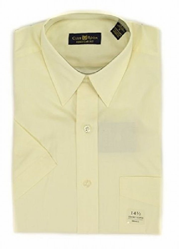 Club Room - Club Room NEW Yellow Mens Size 14 1/2 Chest-Pocket Regular Dress Shirt - Walmart.com 
