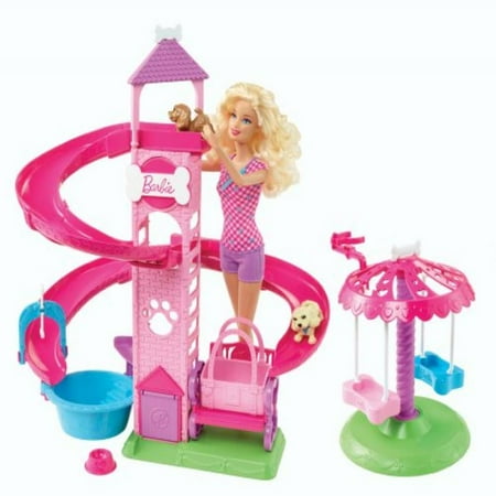 Barbie Slide and Spin Puppy Park Play Set