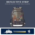 thumbnail image 5 of Backpack 12.9 *5.1 * 17.7 Inches Outing Backpack, Shopping Backpack, Travel Backpack Cat Table Scene, 5 of 7