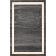 thumbnail image 1 of Unique Loom Del Mar Collection Tapis de Transition Contemporain, 5' x 8', Noir/ivoire, 1 of 2