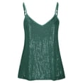 thumbnail image 4 of fatyb Womens Sparkly Sequin Camisole Tops V Neck Sleeveless Glitter Night Party Club Tank Tops for Women, 4 of 5