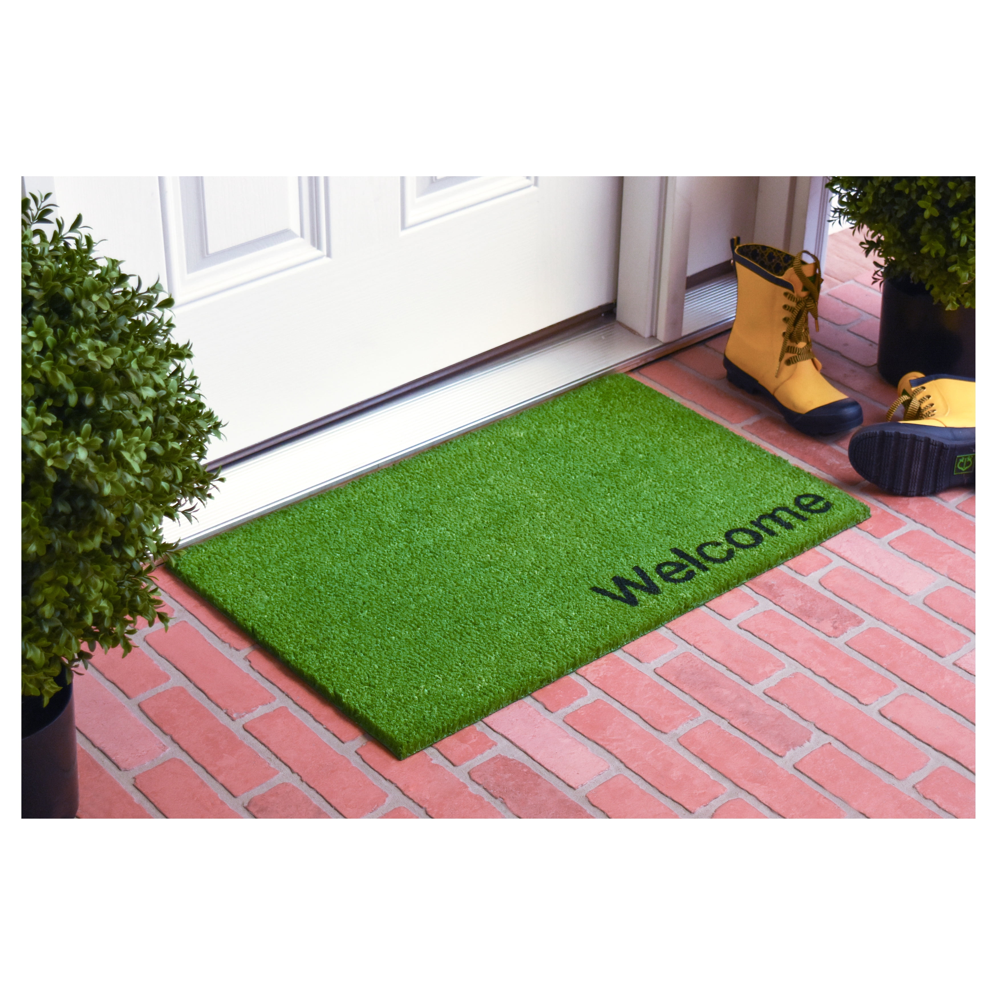 Collins Green Pastel Welcome Doormat, 24" x 36"