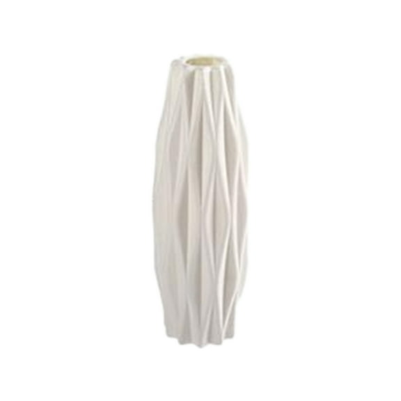 PEIBang Unbreakable Vase for Flowers,White Plastic Vase,Modern Minimalist Decorative Vase for Wedding Home Decoration,Table Centerpiece