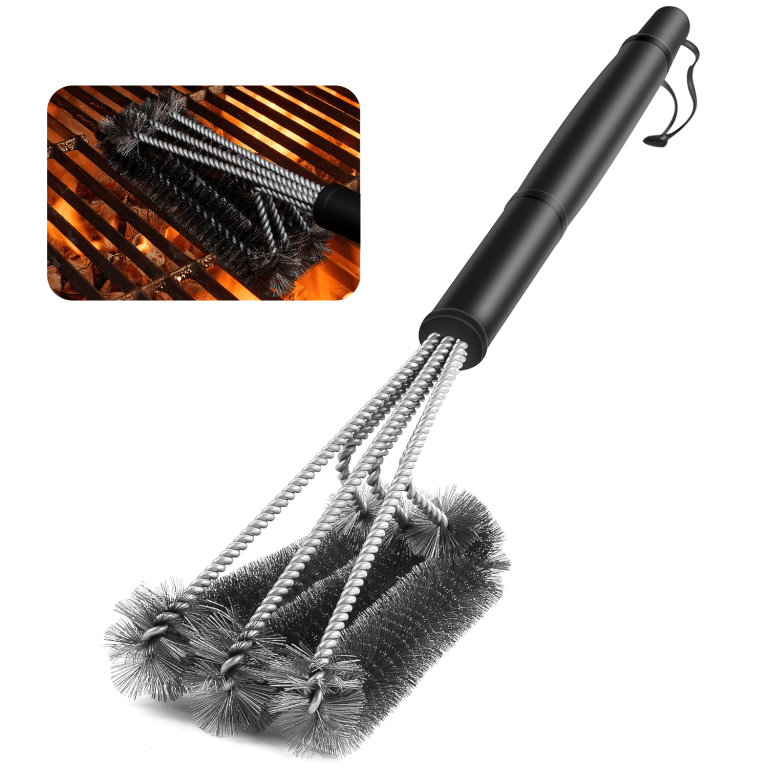 3 Embers Stainless Steel Grill Brush – Even Embers