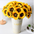 thumbnail image 5 of Nvzi 6 piezas de girasoles artificiales, flores falsas, flores artificiales para decoración de bodas, 5 of 5