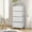 White, variant on 4 Drawers Dresser for Bedroom, Vesteel Fabric Chest of Drawers Tall Storage Tower with Wood Top and Sturdy Steel Frame, Storage Organizer Unit for Closet, Living Room, Hallway - Black