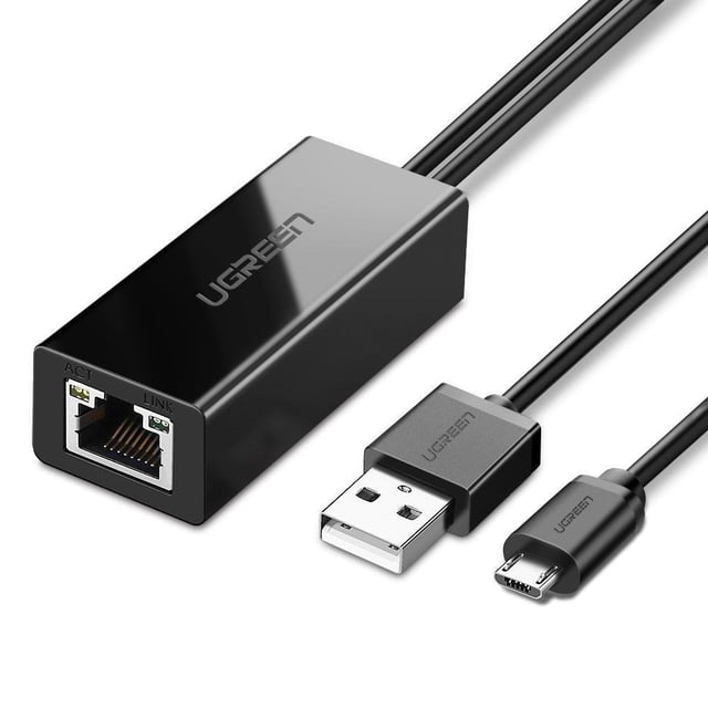 UGREEN Ethernet Adapter for Chromecast and Micro USB TV Sticks, to...