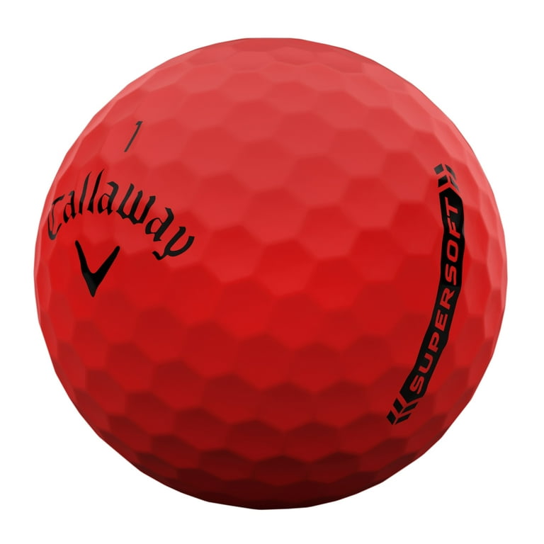 Callaway 2023 Supersoft Golf Ball - Matte Red, 12 Pack, Long