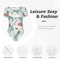 thumbnail image 5 of Picia Music Lover Dinosaur Womens One Piece Swimsuits Modest Tummy Control Bathing Suits Lace Up Slimming Swim Suit-Medium, 5 of 9