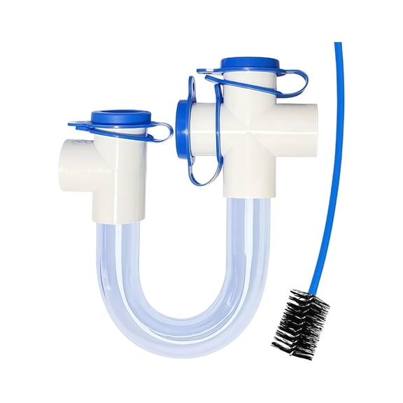 PVC Clear U Trap Condensate Drain U Bend 3/4inch Standard Condensate Trap for Air Conditioners Easy to Install