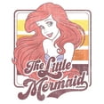 thumbnail image 2 of Girl's The Little Mermaid 70s Retro Ariel  Graphic Tee White Small, 2 of 4