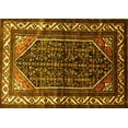 thumbnail image 1 of Ahgly Company Machine Washable Indoor Rectangle Persian Yellow Traditional Area Rugs, 8' x 10', 1 of 4