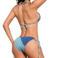 thumbnail image 5 of Idoravan 2 piece outfits for women clubwear Nightclub Style Sexy Performance Clothing Denim Bikini, 5 of 8