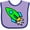 Lavender and Purple, variant on Inktastic Cute Green Rocket Boys or Girls Baby Bib