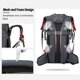 thumbnail image 5 of Mochila de senderismo Mochila con capacidad de 60 litros Free Knight Verde azulado, 5 of 5