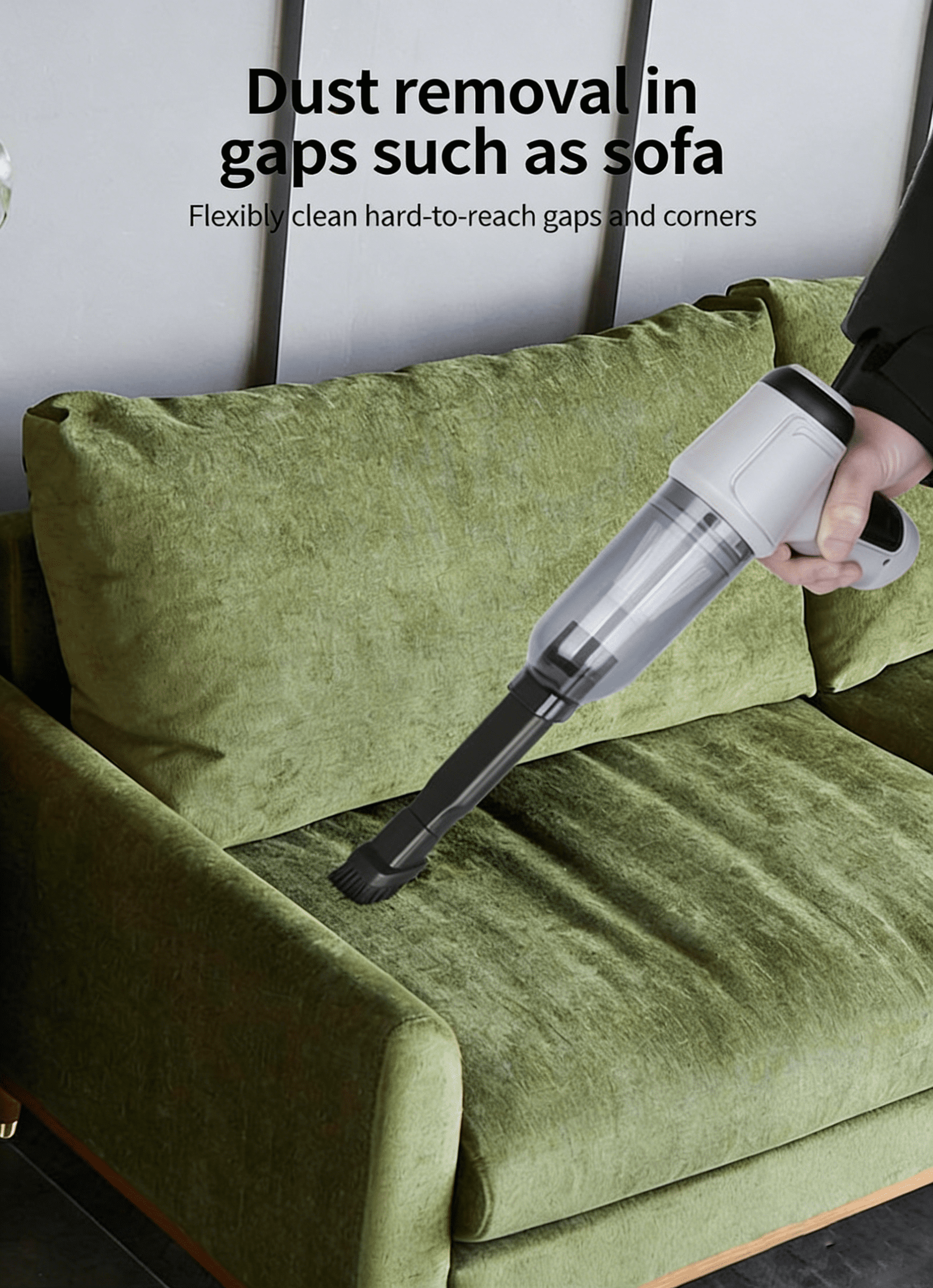 Cordless Handheld Vacuum Cleaner Portable Car Vacuum High Power Rechargeable for Home & Vehicle
