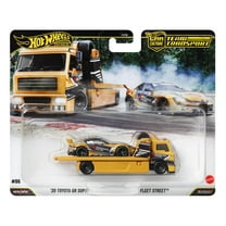Hot Wheels® Team Transport Truck & Race Car, Gift for Racing Collectors
