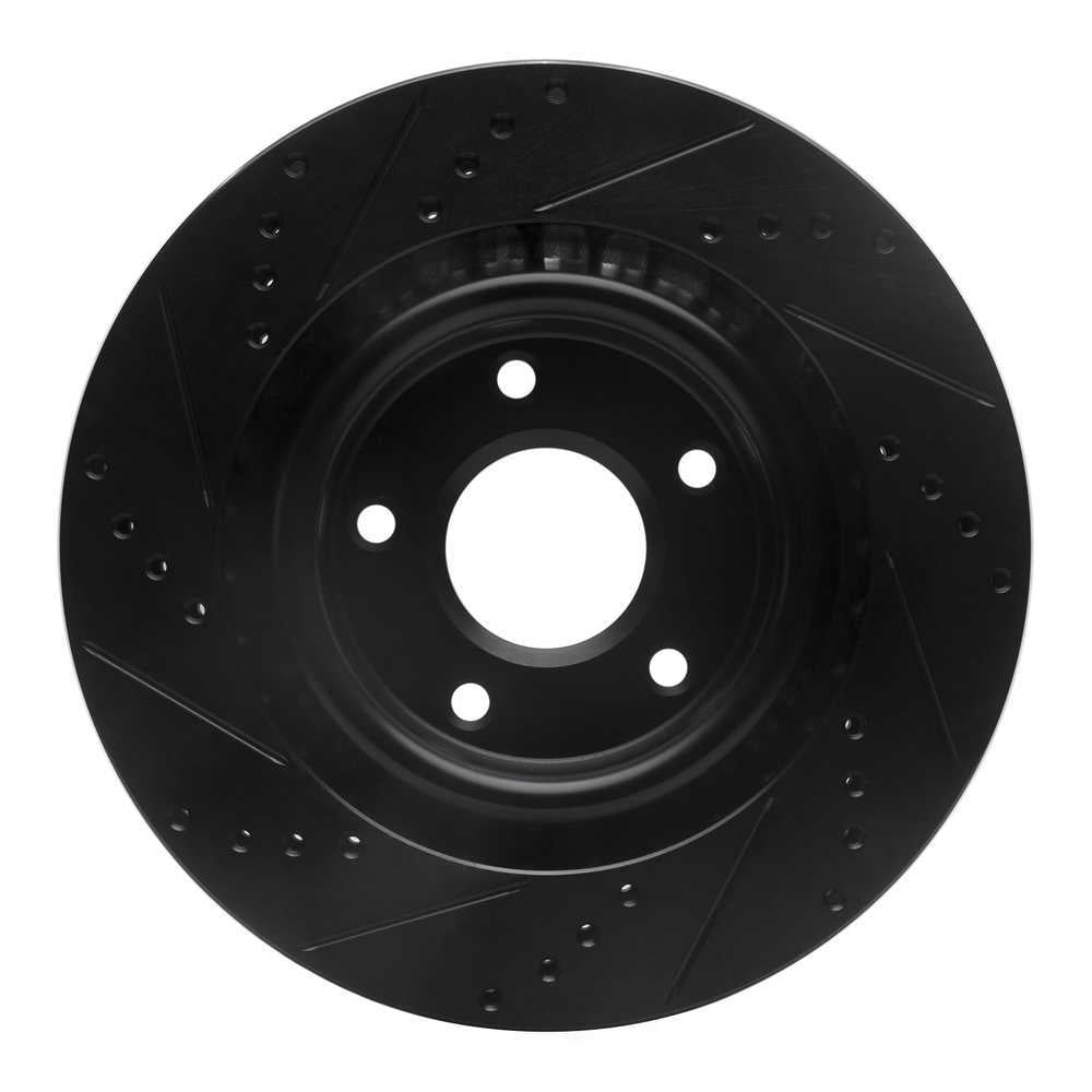 Dynamic Friction Company 633-46018R DFC Brake Rotor - Drilled And Slotted - Black