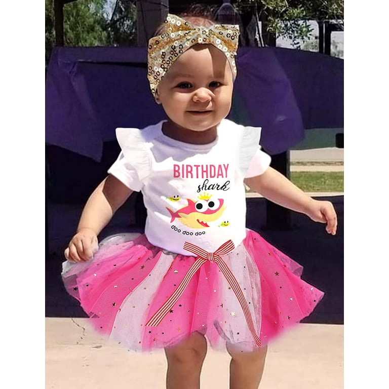 Baby shark shop 2nd birthday outfit