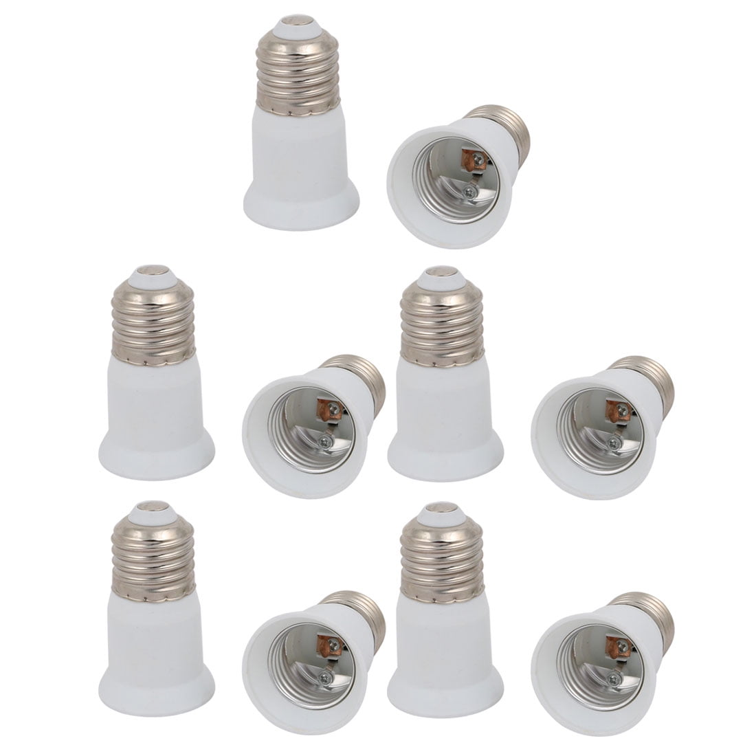 Unique Bargains 10pcs E27 to E27 Extender Adapter Converter Lamp Bulb