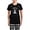 With Checker Pant, variant on CafePress - Boston Terrier IAAM Full Women's Dark Pajamas - Women's Short Sleeve Print T-Shirt and Pants Dark Cotton Pajama Set