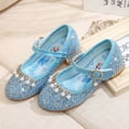thumbnail image 1 of Primavera de Disney, nuevos zapatos de princesa para niñas, zapatos de actuación coreanos para niñas pequeñas, zapatos de tacón alto, zapatos de cuero elsa, plantilla de 25 CM Gao Jinjia LED, 1 of 2